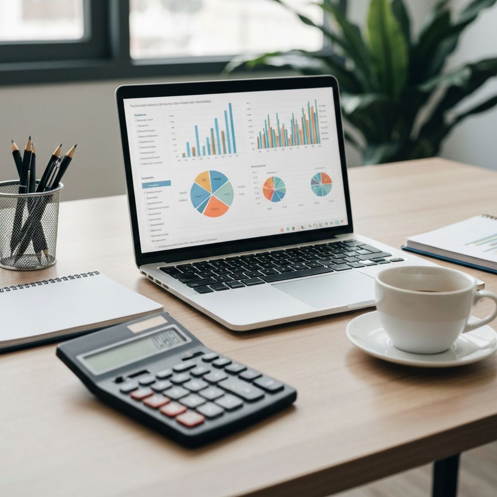 Profesjonalne planowanie finansowe - nowoczesne biuro z wykresami finansowymi